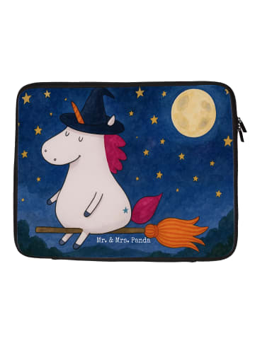 Mr. & Mrs. Panda Laptophülle Einhorn Hexe Design ohne Spruch in Weiß