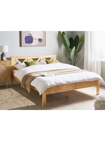 Beliani Doppelbett TANNAY in Braun - (W) 169 x (H) 90 x (L) 208 cm