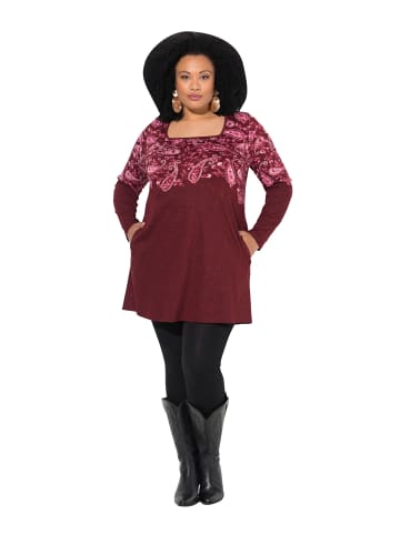 Ulla Popken Longshirt in dunkle beere