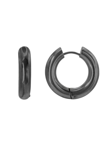 Steel_Art Creolen Damen Lina schwarz farben in schwarz