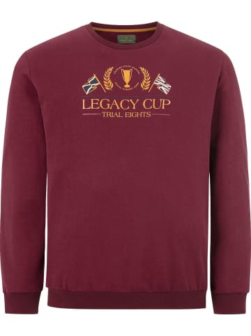 Charles Colby Sweatshirt EARL AEDAN in dunkelrot