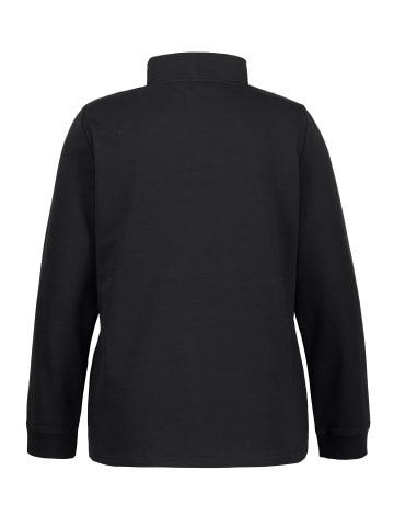 Ulla Popken Sweatshirt in schwarz