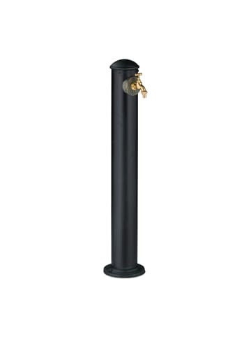 relaxdays Standbrunnen in Dunkelgrün - (B)18 x (H)91 x (T)17,5 cm