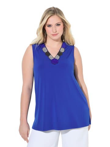 Ulla Popken Strick-Top in azurblau