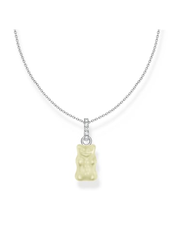 Thomas Sabo Kette Mit Goldbär Weiß in silber, weiß
