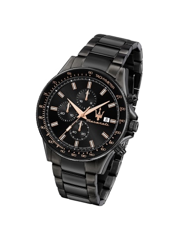 Maserati Chronograph-Armbanduhr Maserati Sfida in schwarz groß (ca. 44mm)