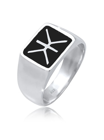 KUZZOI Ring für Herren in silber