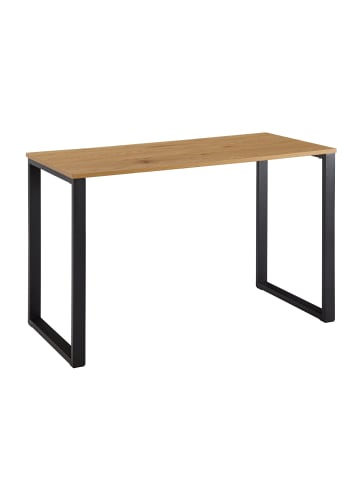 KADIMA DESIGN Schreibtisch Eiche-Dekor / Schwarz 120x60x76 cm Design Computertisch