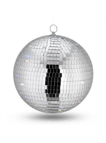 relaxdays Discokugel in Silber - Ø 25 cm
