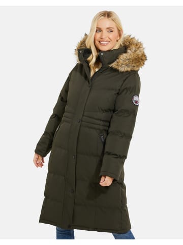 Threadbare Wintermantel in Khaki