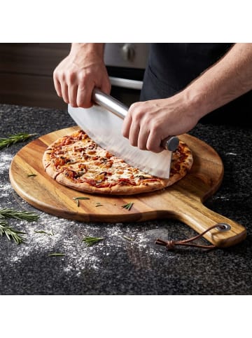 relaxdays Pizzabrett in Natur - (B)28 x (H)1,2 x (T)37,5 cm