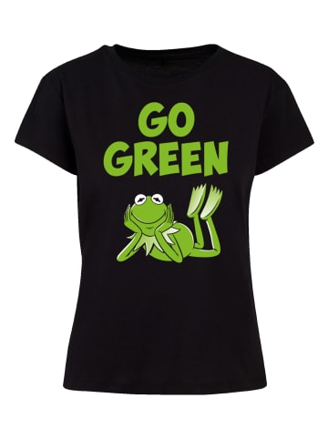 F4NT4STIC Ladies Box Tee Disney Muppets Go Green in schwarz