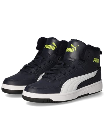 Puma High Sneaker REBOUND JOY FUR JR in Blau