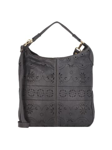 Caterina Lucchi Schultertasche Leder 33 cm in nero