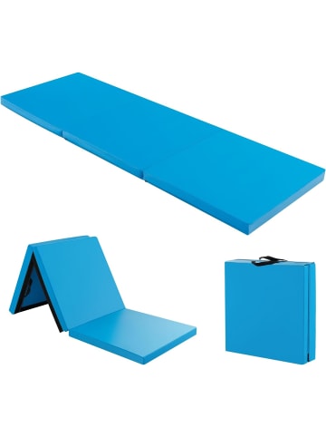 COSTWAY Gymnastikmatte 180 x 60 cm in Blau