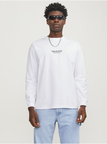 Jack & Jones Langarm-T-Shirt in Bright White