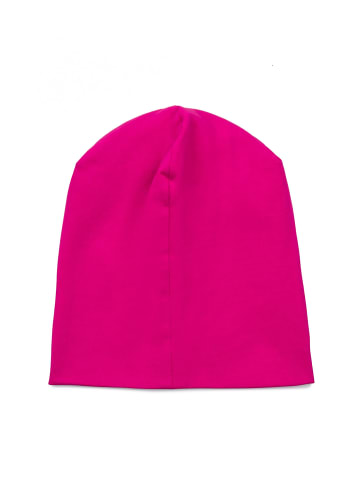 SCHIETWETTER Beanie für Kids mit Print Möwe in fuchsia/green