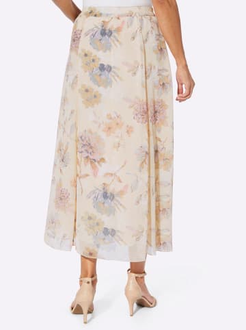WITT WEIDEN Rock in ecru-hortensie-bedruckt