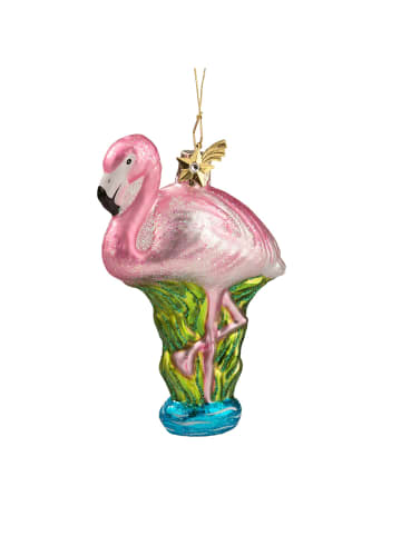 Käthes Original Baumschmuck Glas Flamingo in bunt