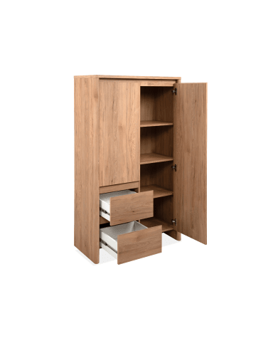 CALICOSY Sideboard SOREN in Helles - (W) 86  x (H) 140  x (L) 40  cm
