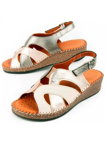 Purapiel Sandalen Leida in Beige