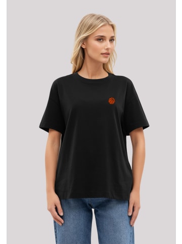 F4NT4STIC T-Shirt Basketball Bestickt in off black