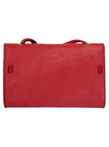 Samantha Look Umhängetasche echt Leder in rot