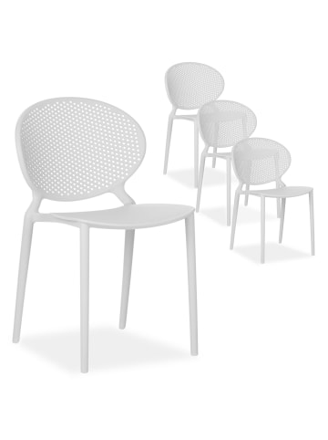 Homestyle4u Küchenstuhl 4er Set in Grau