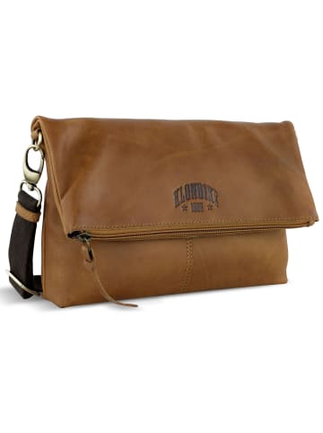 KLONDIKE 1896 Rush Jessica Umhängetasche Leder 26 cm in cognac