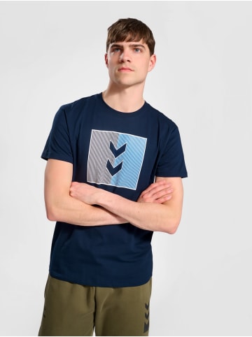 Hummel Sport T-Shirt Kurzarm Funktionsshirt Jersey HMLACTIVE in Blau