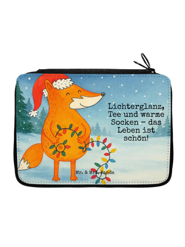 Mr. & Mrs. Panda Federtasche Fuchs Weihnachten Design mit Spruch in Weiß