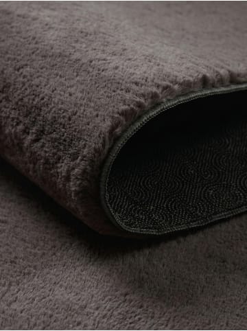 KADIMA DESIGN Teppichläufer Uni Antirutsch pflegeleicht Wohnzimmer Schlafzimmer in Anthrazit