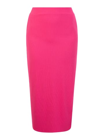 faina Damen Midirock Aus Strick in Pink
