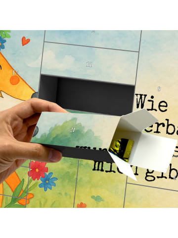 Mr. & Mrs. Panda Befüllbarer Adventskalender Fuchs Blumen Design... in Weiß