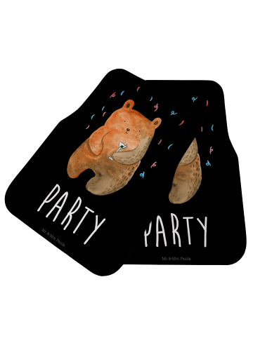 Mr. & Mrs. Panda Automatte Bär Party mit Spruch in Schwarz