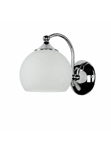 Licht-Erlebnisse Wandlampe (B)15 x (H)18 cm in Chrom WeißChrom Weiß