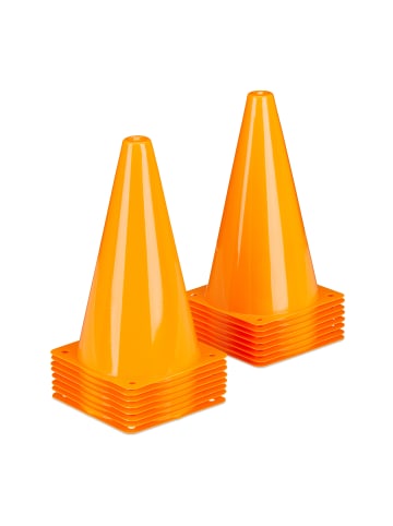 relaxdays 32 x Pylonen in Orange - (H)23 cm