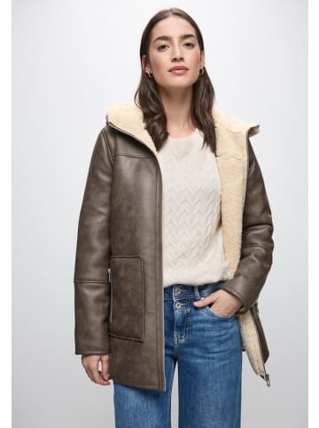 Street One Leder-Look Jacke in Braun
