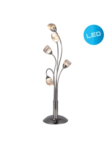 näve LED Tischleuchte "Shinny" in chrome - (L)16 cm x (B)16 cm x (H)50 cm - EEK F