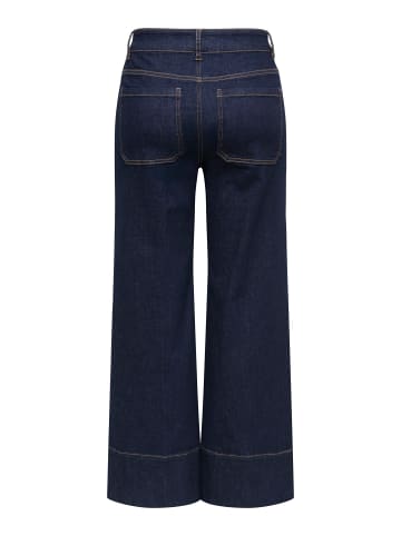 ONLY Jeans mit weitem Bein in Dark Blue Denim