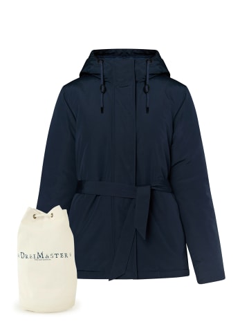 DreiMaster Klassik Jacke + Shopping Bag - Set in Nachtblau