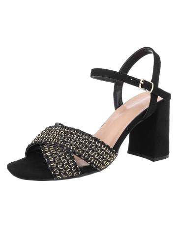 Ital-Design High-Heel Sandalette in Schwarz
