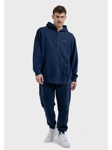 OLDSKULL Zip Hoodie Peach Dyed Basic Oldskull Logo in Navy Blue