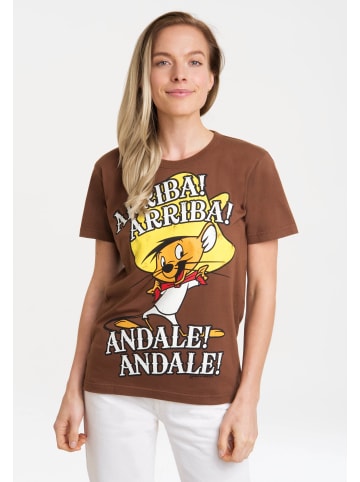 Logoshirt T-Shirt Looney Tunes - Speedy Gonzales in braun