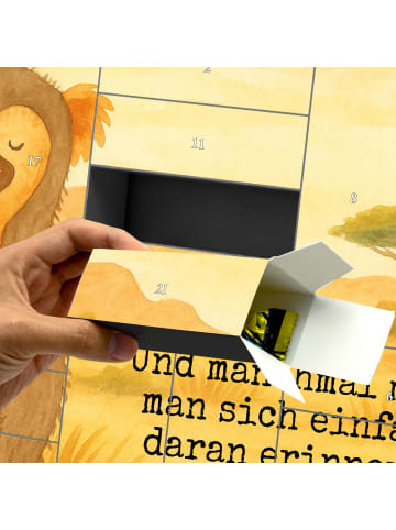 Mr. & Mrs. Panda Weihnachtskalender Affe Design mit Spruch in Weiß