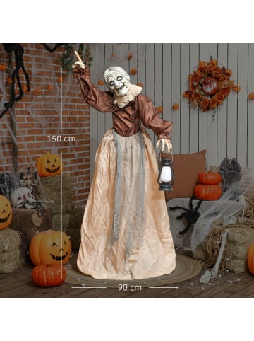 Outsunny Halloween Dekoration-90L x 25B x 150H cm-Braun