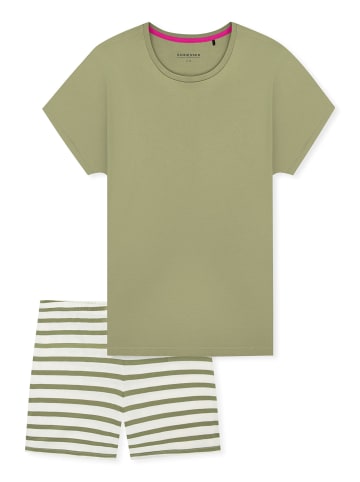 Schiesser Pyjama Casual Essentials in linde