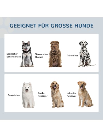 Pawhut Erhöhter Hundenapf Schwarz