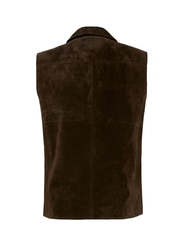 JP1880 Steppweste in dunkelbraun