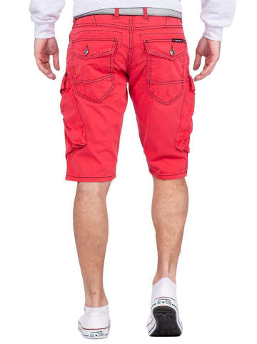 Cipo & Baxx Herren Regular Fit Shorts Mid Waist in Red